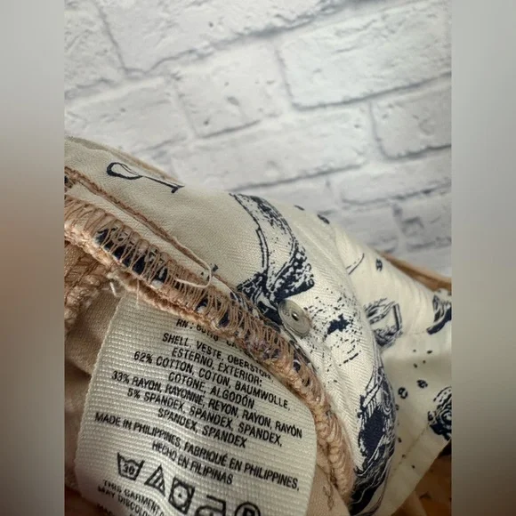 Anthropologie Pilcro Velvet Polka Dot High-Rise Skinny Ankle size 29 - Picture 8 of 8